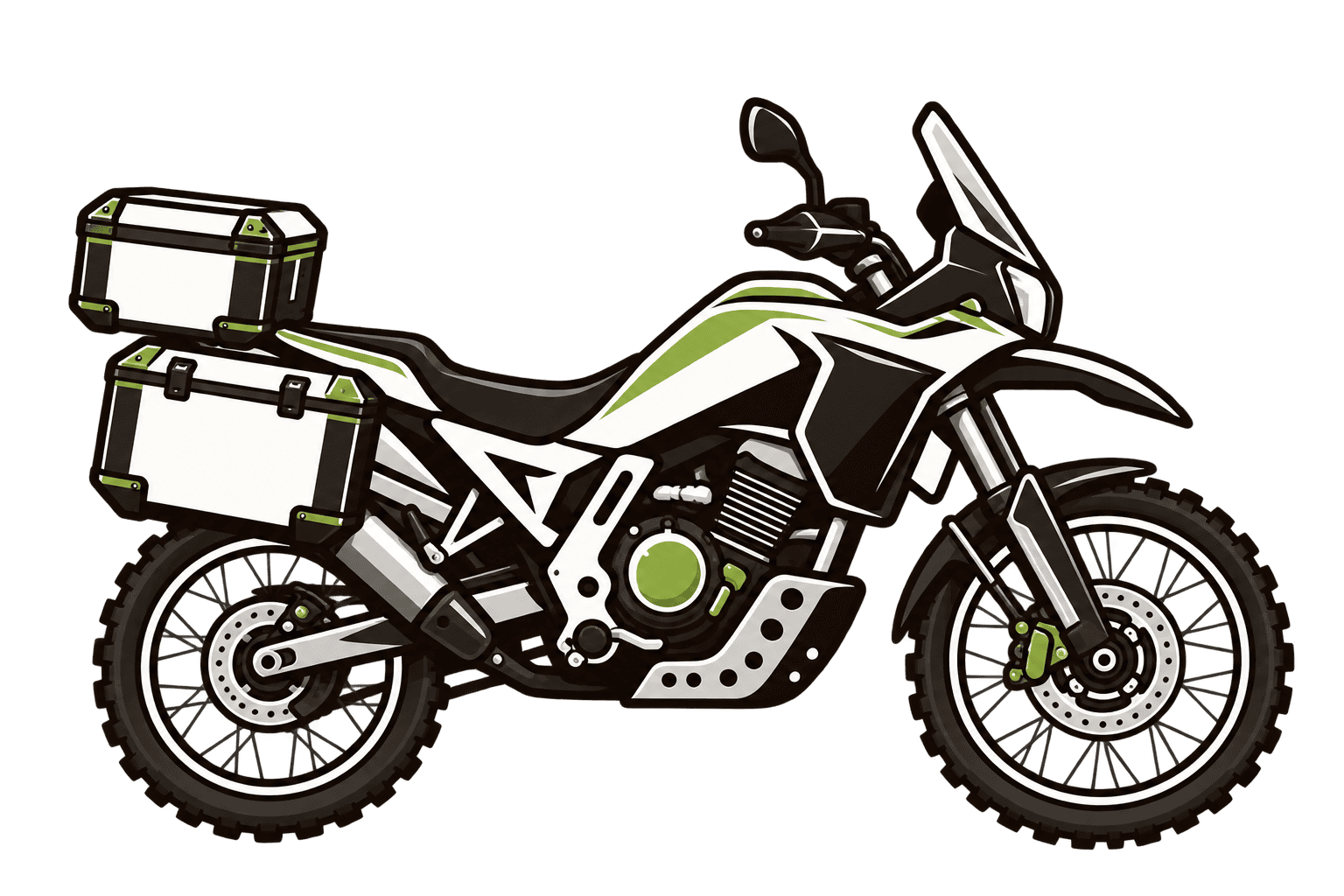 Abstellmöglichkeit für Motorrad und Bike